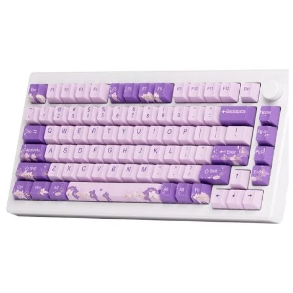 Akko MOD007-HE PC Purple Melody RGB TKL Cream Yellow Magnetic Kablolu Mekanik Oyuncu Klavyesi - Görsel 3