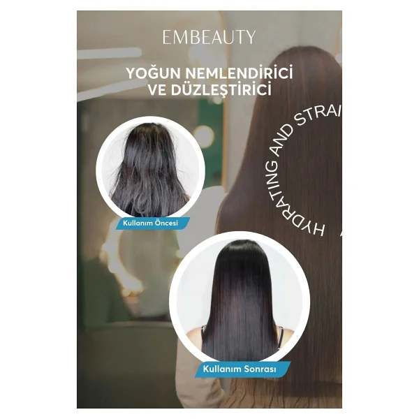 Embeauty 3'lü Saç Bakım Seti Aşırı Yıpranmış Saçlar İçin Dökülme Karşıtı Vitaminli Etki - Görsel 3
