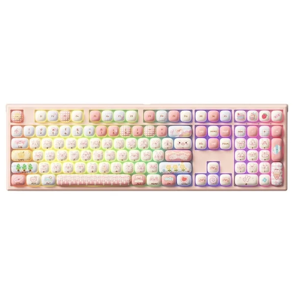 Akko MonsGeek MG108B Piggy Party RGB V3 Piano Pro Switch Kablolu/Kablosuz Mekanik Oyuncu Klavyesi - Görsel 6