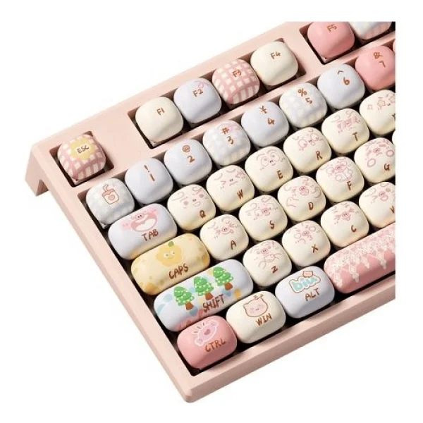 Akko MonsGeek MG108B Piggy Party RGB V3 Piano Pro Switch Kablolu/Kablosuz Mekanik Oyuncu Klavyesi - Görsel 8