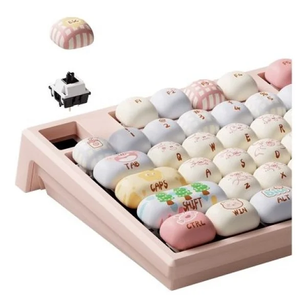 Akko MonsGeek MG108B Piggy Party RGB V3 Piano Pro Switch Kablolu/Kablosuz Mekanik Oyuncu Klavyesi - Görsel 9