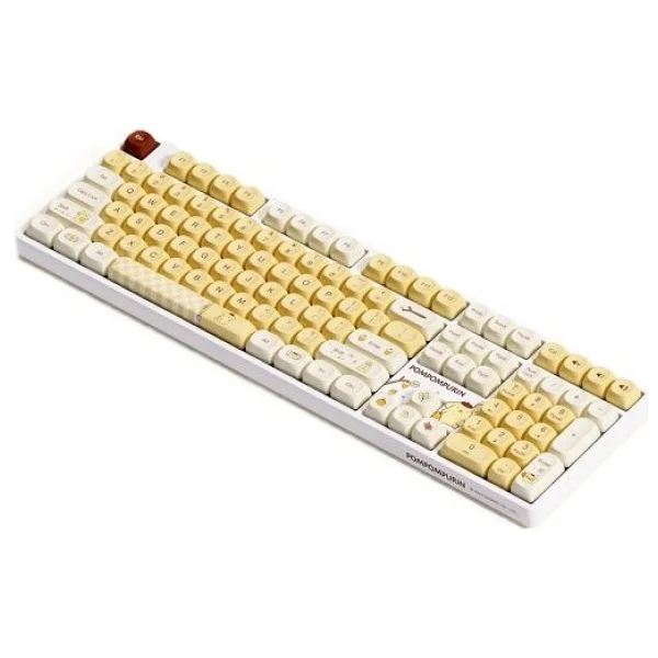 Akko 5108B Plus Pompompurin RGB Sarı V3 Piano Pro Switch Kablolu/Kablosuz Mekanik Oyuncu Klavyesi - Görsel 3
