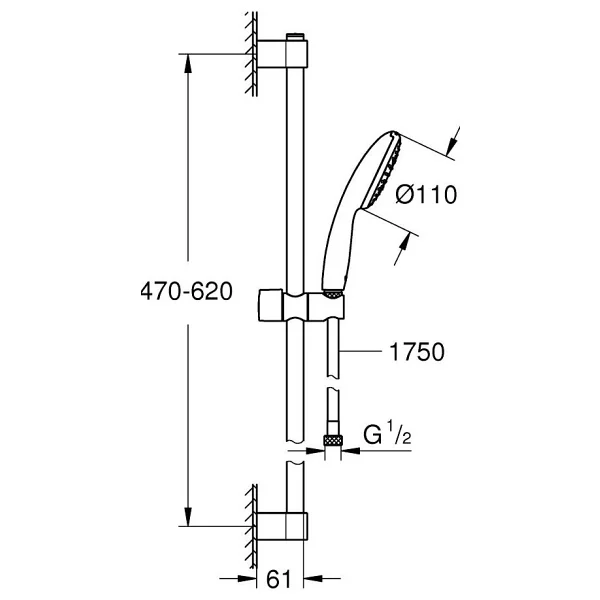Grohe 27853003 Tempesta 110 Duş Seti - Görsel 4