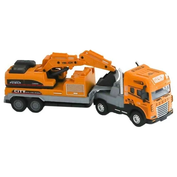 Vardem KLX800-248 Sürtmeli Işıklı Müzikli 1:24 Kazıcı Taşıyan Tır - Görsel 2
