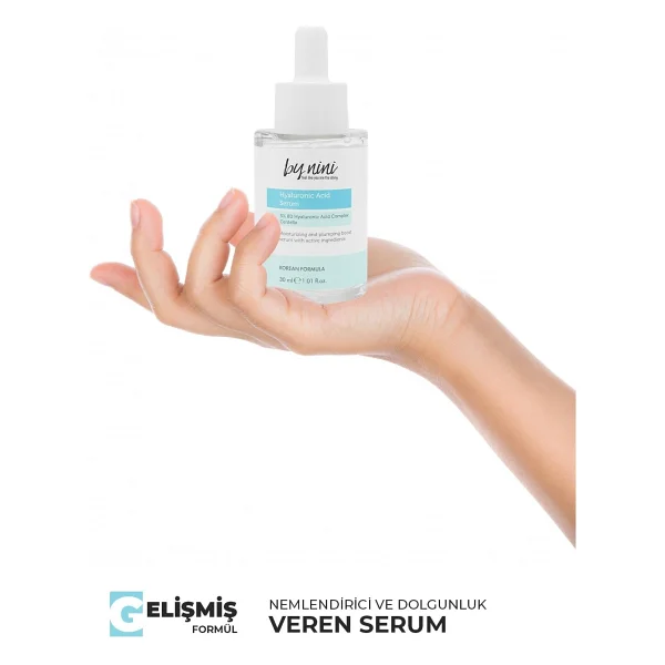 By Nini Bariyer Güçlendirici Ve Derinlemesine Nemlendirici Hyaluronik Asit Serum 30 ml - Görsel 5