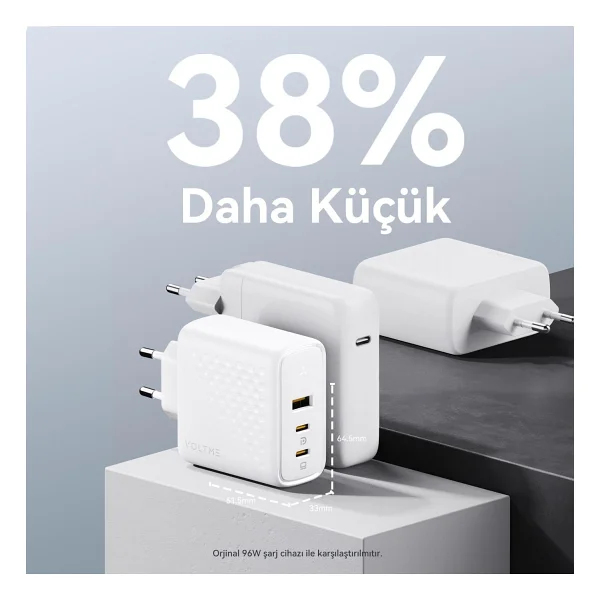 Voltme Revo V2026 100 W Hızlı Şarj Adaptörü - Görsel 3