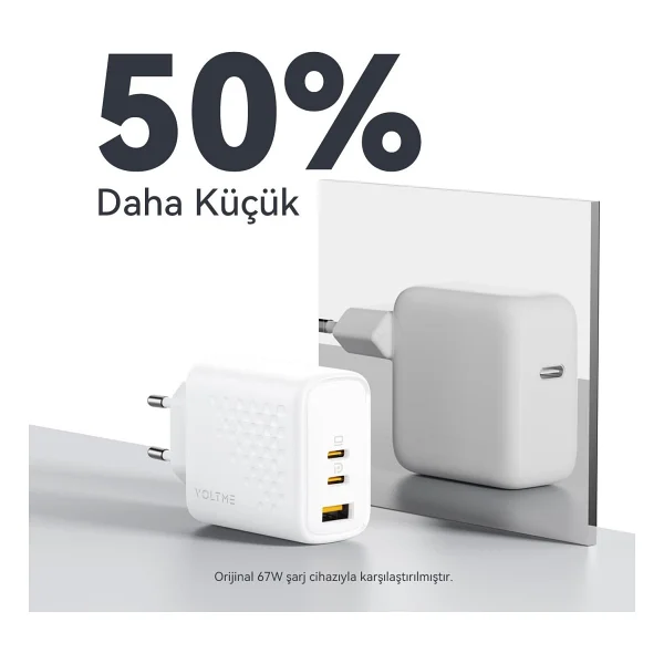 Voltme Revo V2024 65 W Hızlı Şarj Adaptörü - Görsel 2