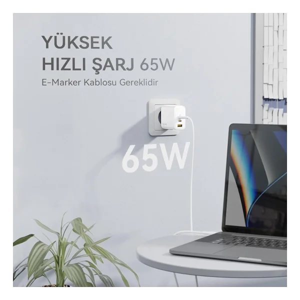 Voltme Revo V2024 65 W Hızlı Şarj Adaptörü - Görsel 4
