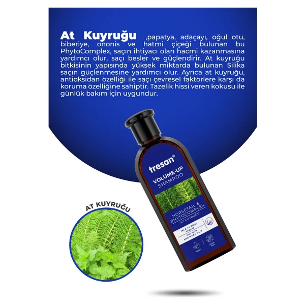 Tresan Hacimlendirici At Kuyruğu Şampuanı 300 ml - Görsel 7