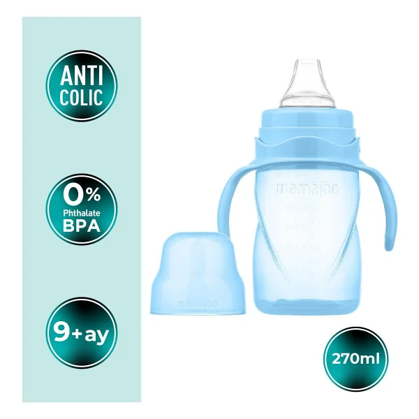 Mamajoo Kulplu Akıtmaz Eğitici Bardak 270 ml - Görsel 2