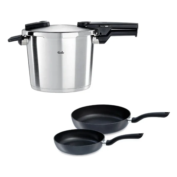 Fissler Vitaquick Premium 6 lt Düdüklü Tencere + Tava Seti - Görsel 7