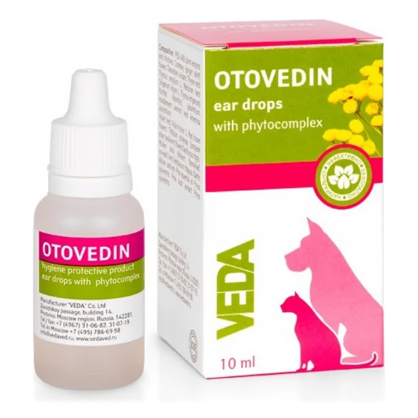 Vedavet Otovedin Bitkisel 10 ml Kedi ve Köpekler için Kulak Temizleme Solüsyonu - Görsel 2
