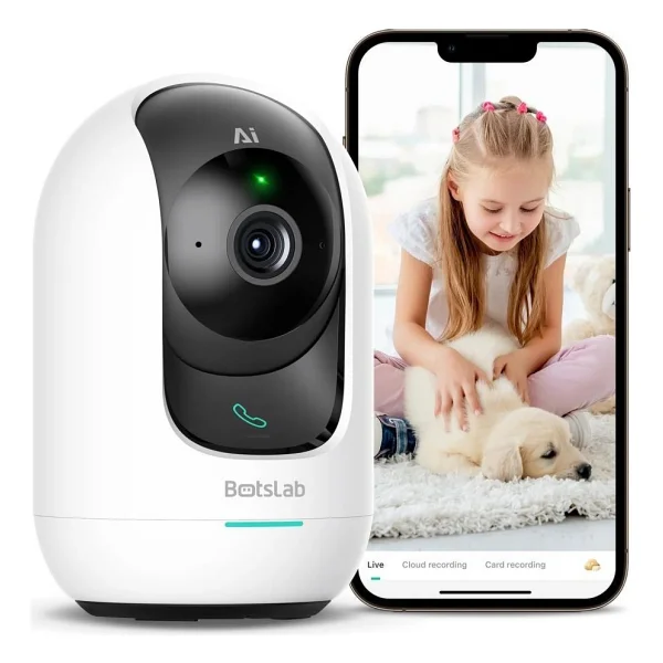 Botslab Cam 2 Pro C221 5 MP 360 Derece Gece Görüşlü IP Wi-Fi Güvenlik Kamerası - Görsel 6