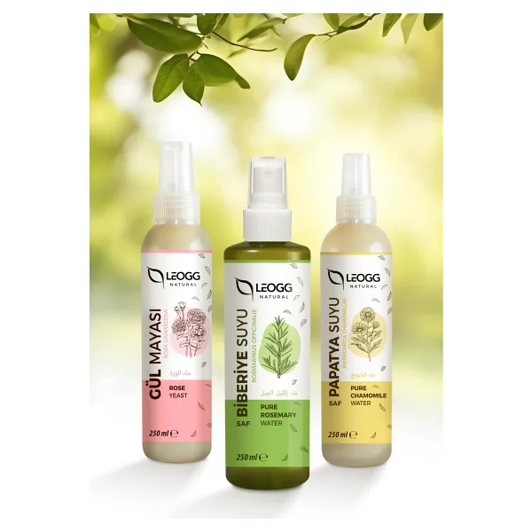 Leogg Natural Biberiye Suyu Güçlendirici Saç Toniği Seyreltilmemiş Doğal ve Saf 250 ml - Görsel 5