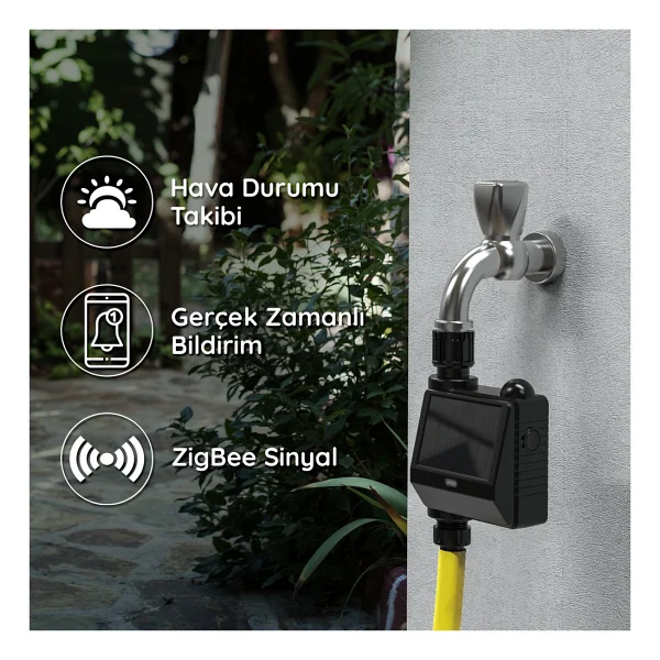 Bilicra S-Tap Akıllı Su Vanası SiYah - Görsel 3