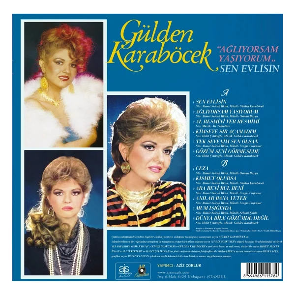 Gülden Karaböcek - Ağlıyorsam Yaşıyorum Plak - Görsel 2