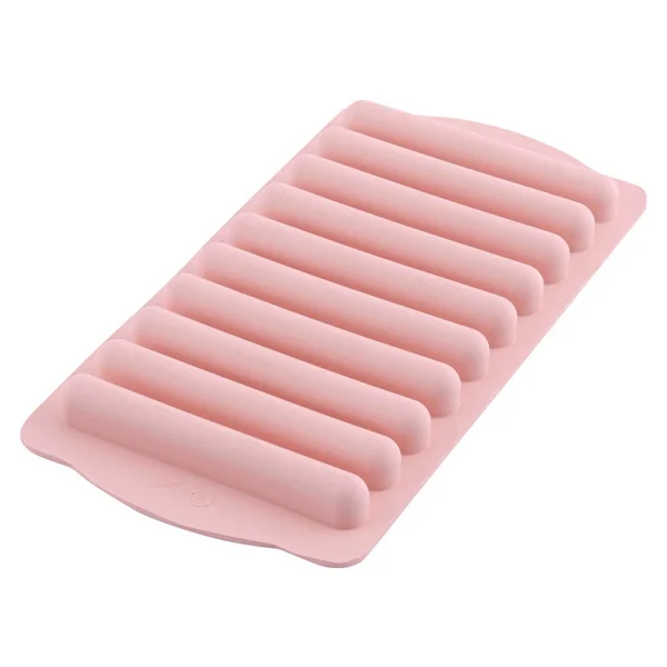 Silicolife SL10 Pembe Renk Parmak Buzluk ve Çikolata Kalıbı - Görsel 3