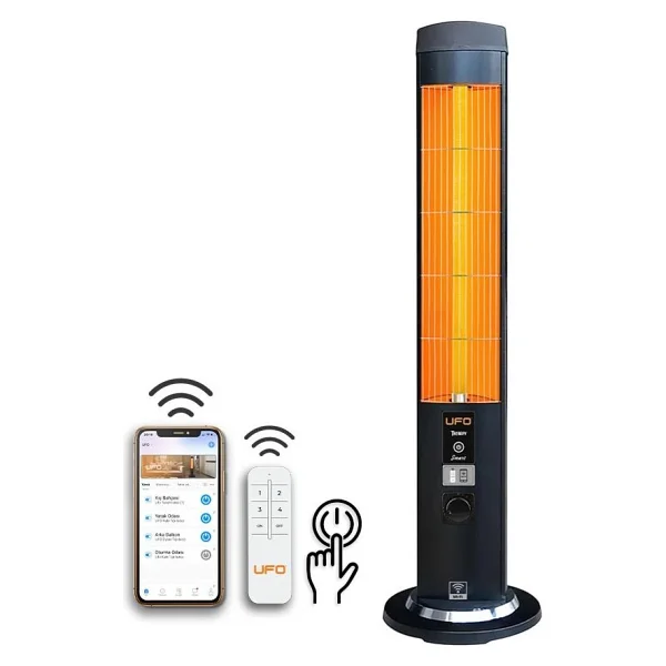 Ufo Therapy Smart 2300 W Uzaktan Kumandalı Kule Tipi Infrared Isıtıcı - Görsel 6