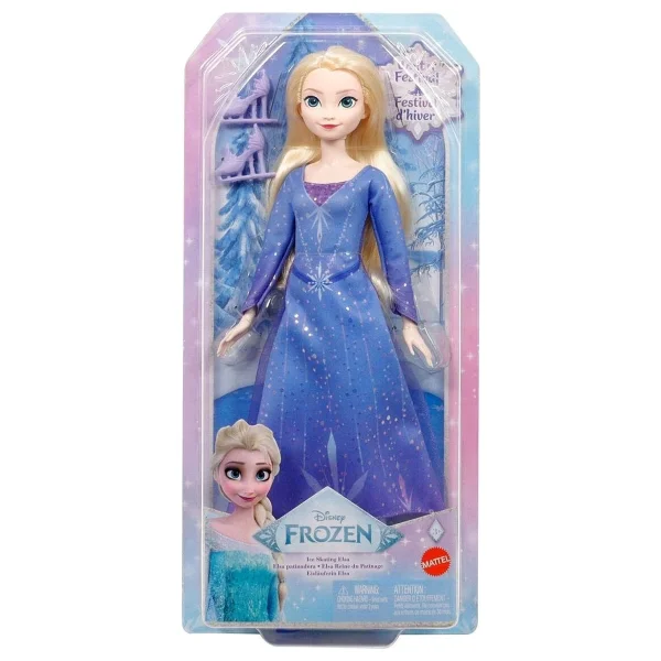 Disney Karlar Ülkesi Buz Pateni Temalı Elsa Bebek JBG53 - Görsel 8