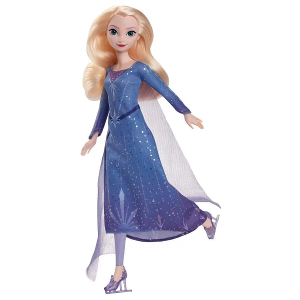 Disney Karlar Ülkesi Buz Pateni Temalı Elsa Bebek JBG53 - Görsel 10