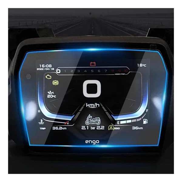 Engo Voge Sr4 Max 350 Ekran Koruyucu Nano 7 Inç Gösterge Paneli - Görsel 4