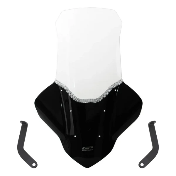 GP KOMPOZİT Gp Kompozit Yamaha Nmax 125 / 155 2021-2024 Uyumlu Elcikli Uzun Tur Camı Şeffaf 82 Cm - Görsel 3