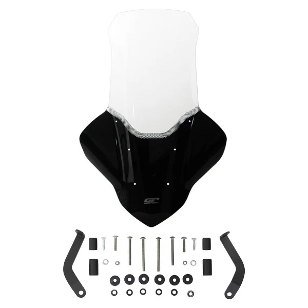GP KOMPOZİT Gp Kompozit Yamaha Nmax 125 / 155 2021-2024 Uyumlu Elcikli Uzun Tur Camı Şeffaf 82 Cm - Görsel 2