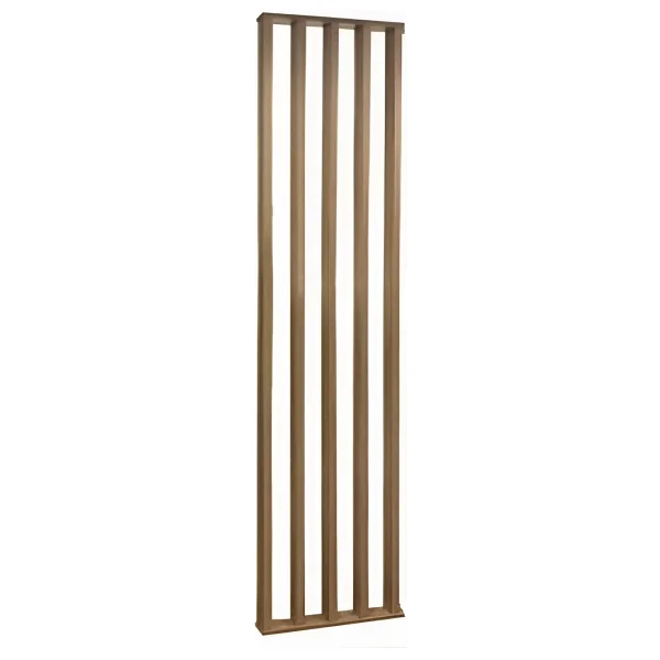 50CM x 220CM Ahşap Çıtalı Paravan Oda Ayırıcı Seperatör Duvar Dekor 50CM x 220CM - 50x220 cm - Koyu Kahve - Görsel 2