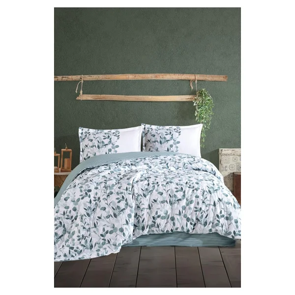 Clasy Ranforce Pamuk Çift Kişilik Dört Mevsim Set Putto V1 Mint - 220 x 230 cm - Görsel 2