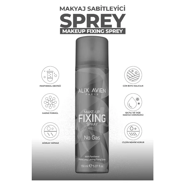 Alix Avien Fixing+ 150 ml Makyaj Sabitleyici Sprey - Görsel 3