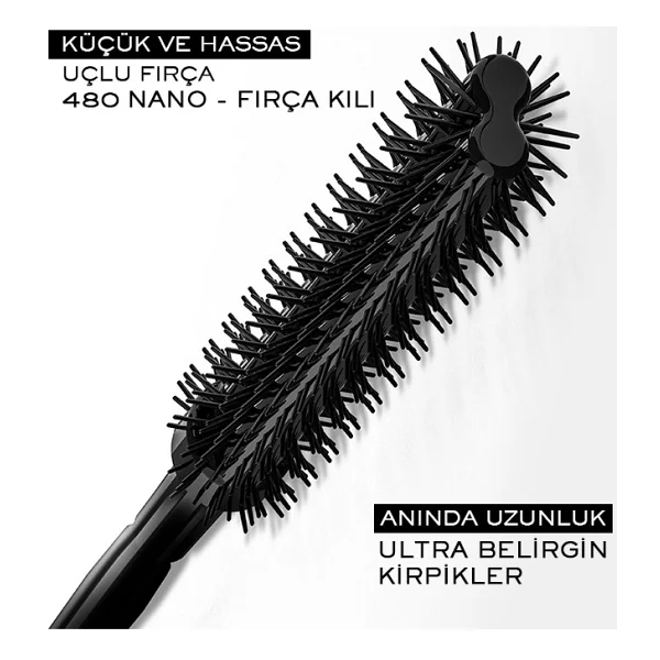 Lancome Lash Idole 8.5ml Uzatma Etkili Maskara Kıl Fırça ile Mükemmel Ayrım - Color - Görsel 7