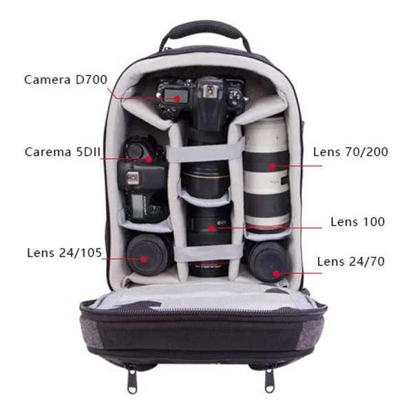 Arcury P06 Fotoğraf Makinesi Sırt Çantası - Görsel 3