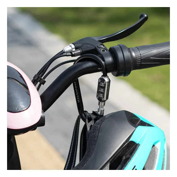 KNMASTER Lock 100 Şifreli Karabina Çok Amaçlı Motosiklet Kask Kilidi - Görsel 2