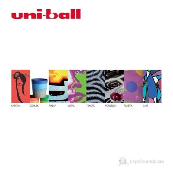 Uni-Ball Posca PC-1M 0.7 mm Kırmızı Marker Kalem - Görsel 7