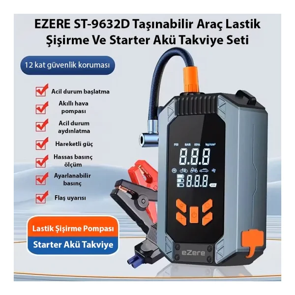Ezere ST-9632D 150 W Akü Şarj Cihazı - Görsel 2