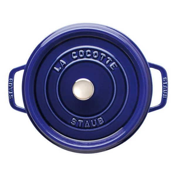 Staub La Cocotte Yuvarlak Koyu Mavi 24 cm Döküm Tencere - Görsel 2
