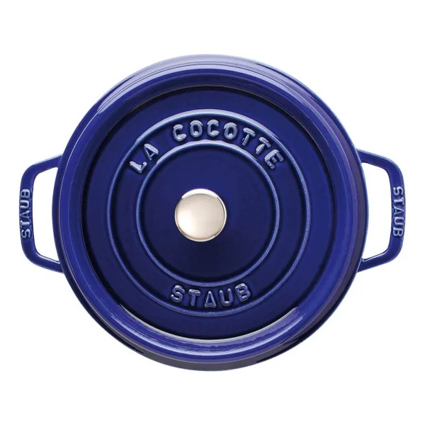 Staub La Cocotte Yuvarlak Koyu Mavi 24 cm Döküm Tencere - Görsel 3