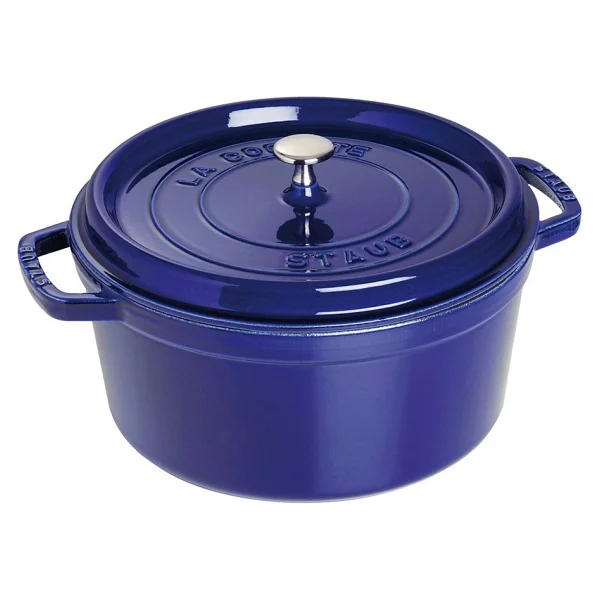 Staub La Cocotte Yuvarlak Koyu Mavi 28 cm Döküm Tencere - Görsel 7