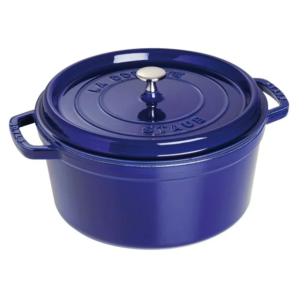 Staub La Cocotte Yuvarlak Koyu Mavi 28 cm Döküm Tencere - Görsel 2