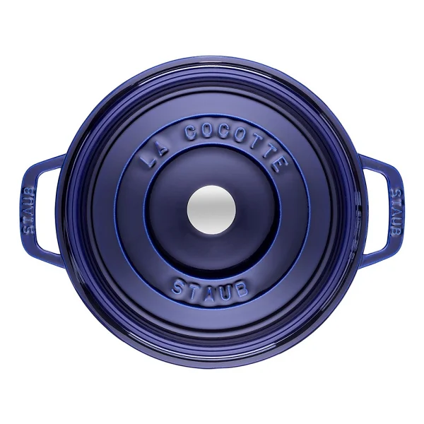 Staub La Cocotte Yuvarlak Koyu Mavi 28 cm Döküm Tencere - Görsel 3
