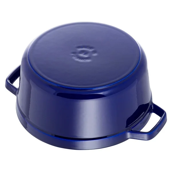 Staub La Cocotte Yuvarlak Koyu Mavi 28 cm Döküm Tencere - Görsel 5