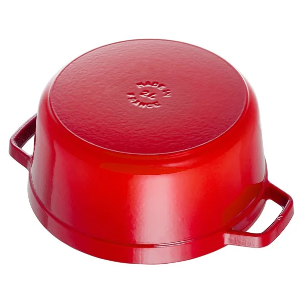 Staub La Cocotte Yuvarlak Kiraz 28 cm Döküm Tencere - Görsel 5