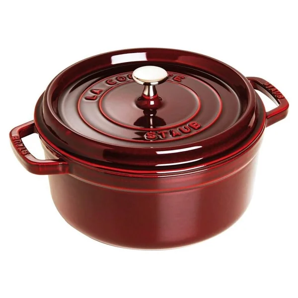 Staub La Cocotte Yuvarlak Bordo 24 cm Döküm Tencere - Görsel 2