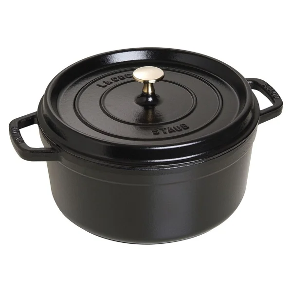Staub La Cocotte Yuvarlak Siyah 26 cm Döküm Tencere - Görsel 3