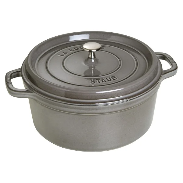 Staub La Cocotte Yuvarlak Grafit Gri 28 cm Döküm Tencere - Görsel 7