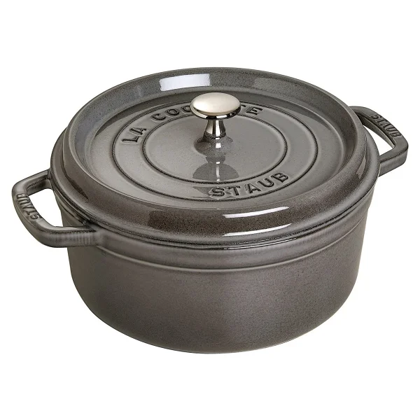 Staub La Cocotte Yuvarlak Grafit Gri 28 cm Döküm Tencere - Görsel 2