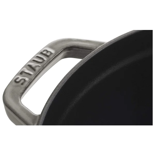Staub La Cocotte Yuvarlak Grafit Gri 28 cm Döküm Tencere - Görsel 4