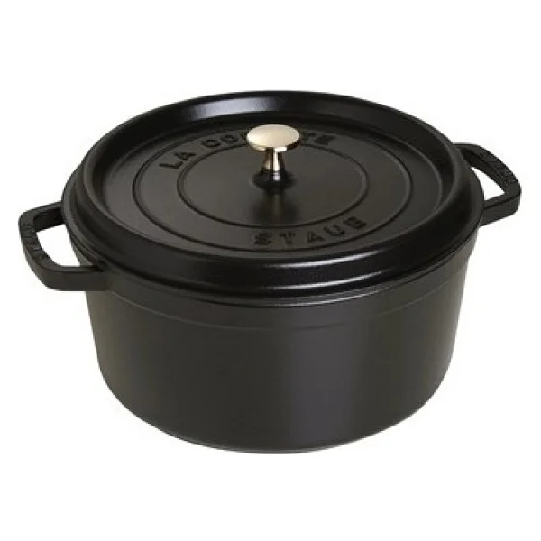 Staub La Cocotte Yuvarlak Siyah 28 cm Döküm Tencere - Görsel 5