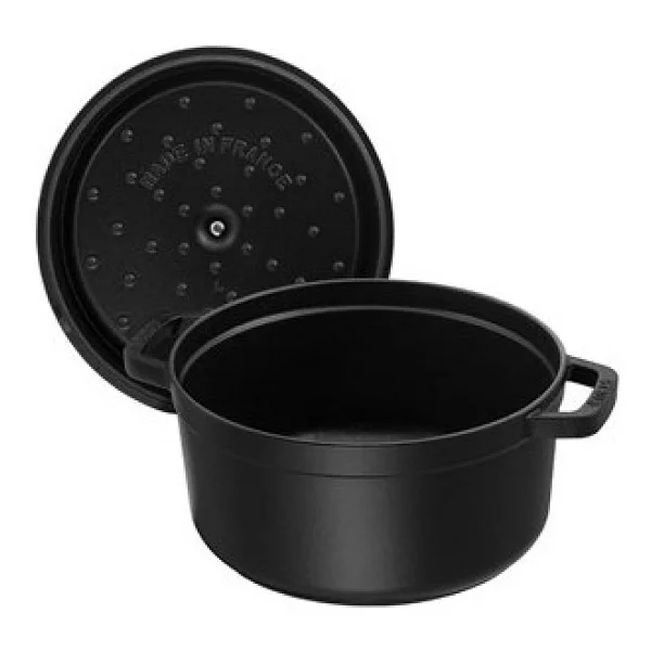 Staub La Cocotte Yuvarlak Siyah 28 cm Döküm Tencere - Görsel 2