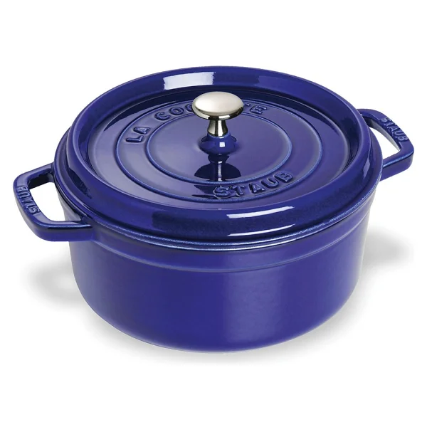 Staub La Cocotte Yuvarlak Koyu Mavi 20 cm Döküm Tencere - Görsel 3